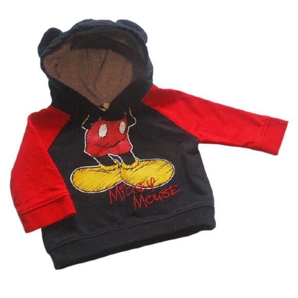Disney Baby Mickey Mouse Cotton Pullover Hoodie Sweatshirt - Picture 1 of 4